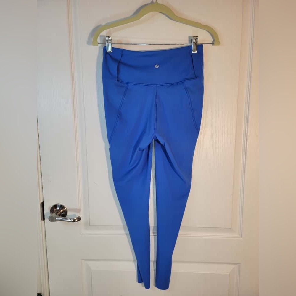 Lululemon•Free to Speed High-Rise Tight 25•Pocket Nulux•Wild Bluebell•LIKE NEW•6 - Picture 10 of 16